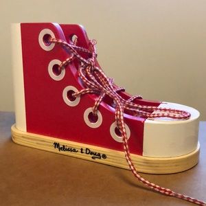 Melissa & Doug Wooden Lacing Shoe